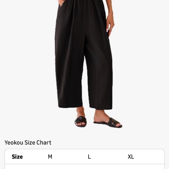 Linen Capri Pants | Cropped Wide Leg Summer Trousers with Pockets - Picture 3 of 8